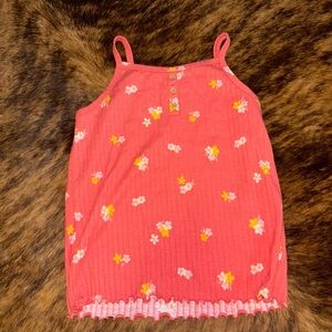Cat & Jack Coral Floral Kids Camisole 10/12